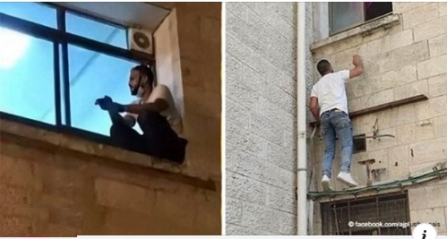 Mann klettert jeden Tag auf die Krankenhausmauer, um über seine sterbende Mutter zu wachen